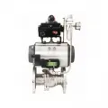 Pneumatic hard seal ball valve
