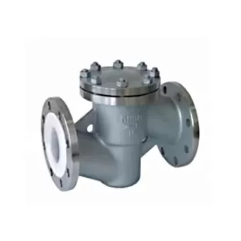 Fluorine liner check valve