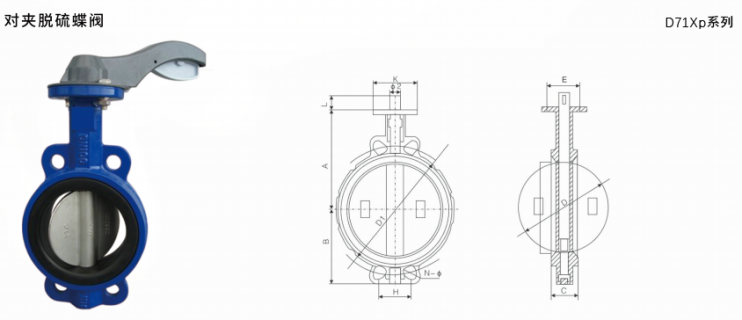 Plug-desulfurization butterfly valve
