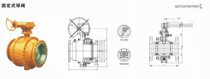 Fixed ball valve