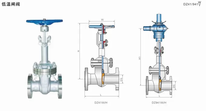 Low temperature gate valve